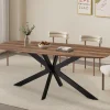 Rousseau - Tafel Aziz 200 cm Deens Ovaal Decor Mango - 76x200x100cm | Belga Meubelen Outlet
