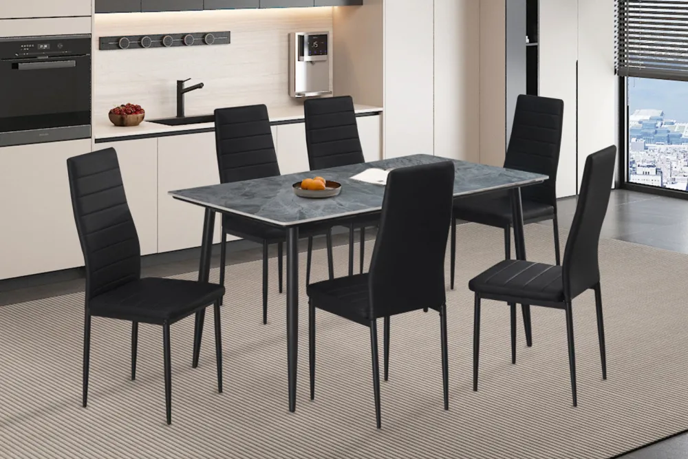 rousseau__tafel_kenzo__cm_0.webp Rousseau - Tafel Kenzo 140 cm Rechthoekig Steen Grijs - 75x140x80cm | Belga Meubelen Outlet