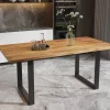 Rousseau - Tafel Nicola 180 cm Rechthoekig Mango hout - 76x180x90cm | Belga Meubelen Clearance