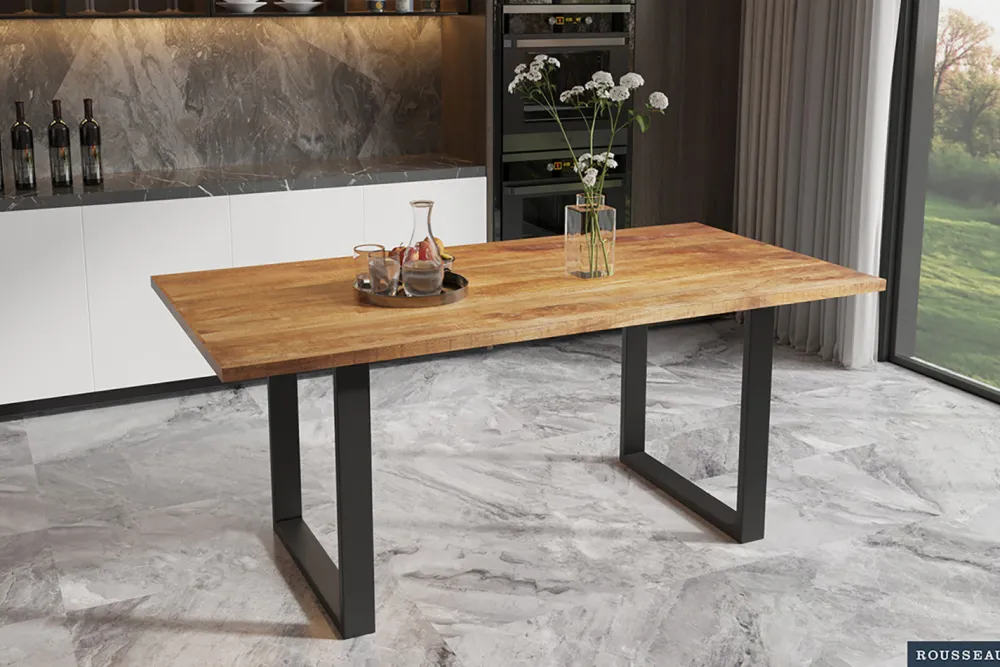 rousseau__tafel_nicola__c_0-3.webp Rousseau - Tafel Nicola 180 cm Rechthoekig Mango hout - 76x180x90cm | Belga Meubelen Clearance