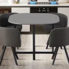 Rousseau - Tafelset Eva Grijs - 75x100x100cm | Belga Meubelen Clearance