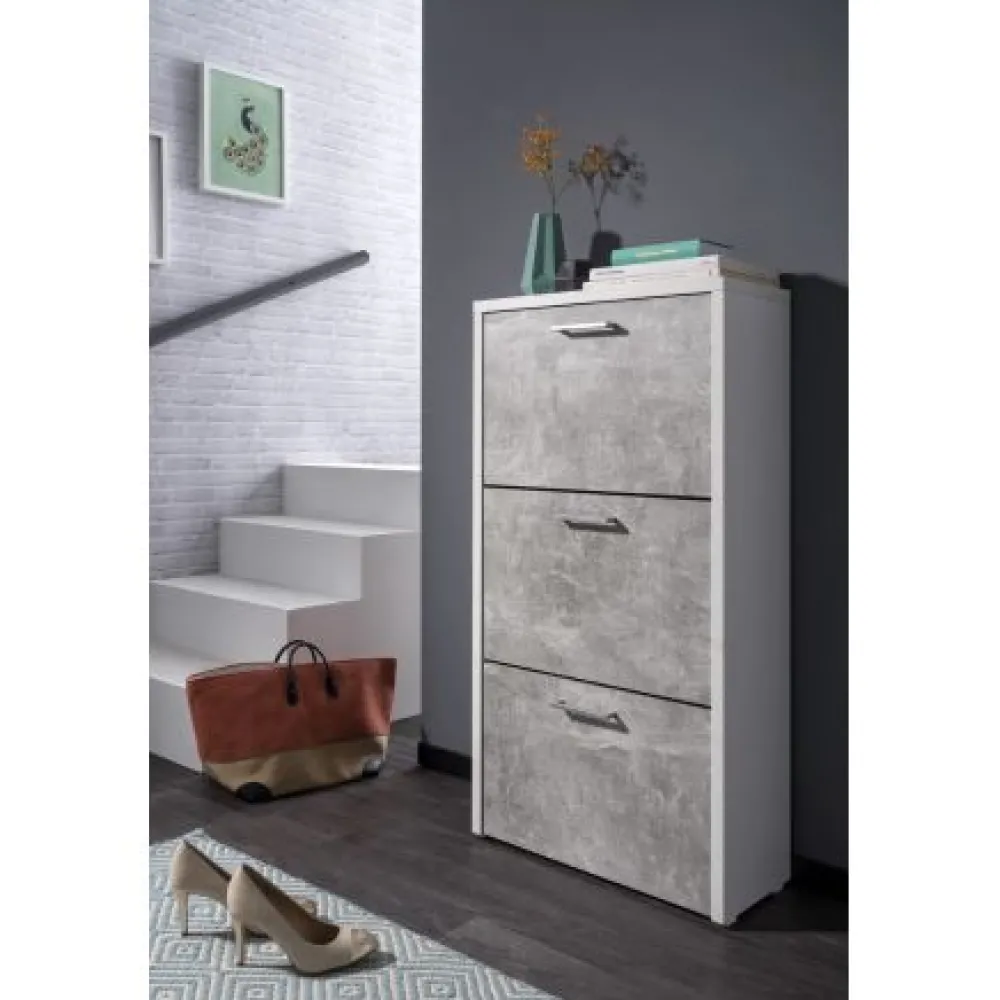 schoenenkast_fulda___beto_0.webp Schoenenkast Fulda 1 - Beton - 61x115x25cm | Belga Meubelen Hot