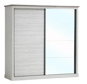 TCY Kleerkast Orlando - 2 schuifdeuren - Grijze Eik - 215x215x60cm | Belga Meubelen New