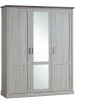 TCY Kleerkast Orlando - 3-draaideuren - Licht eik - Bruine top 172x60x214cm | Belga Meubelen Discount