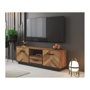 TV-Meubel Felix - Donkere Eik - 152x58x40cm | Belga Meubelen Hot