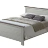 Tweepersoonsbed Orlando - Grijze Eik - 160x95x200cm | Belga Meubelen Best