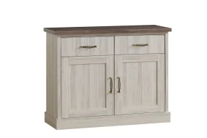 TYC - Commode Orlando - Grijze Eik/Donkere Eik - 110x87x45cm | Belga Meubelen Sale