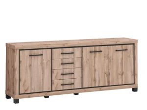 TYC - Dressoir Opera - 4 laden en 3 deuren - h90xb225xd45cm | Belga Meubelen Sale