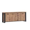 TYC - Dressoir Orly - Industri-le Eik - 225x90x45cm | Belga Meubelen Best