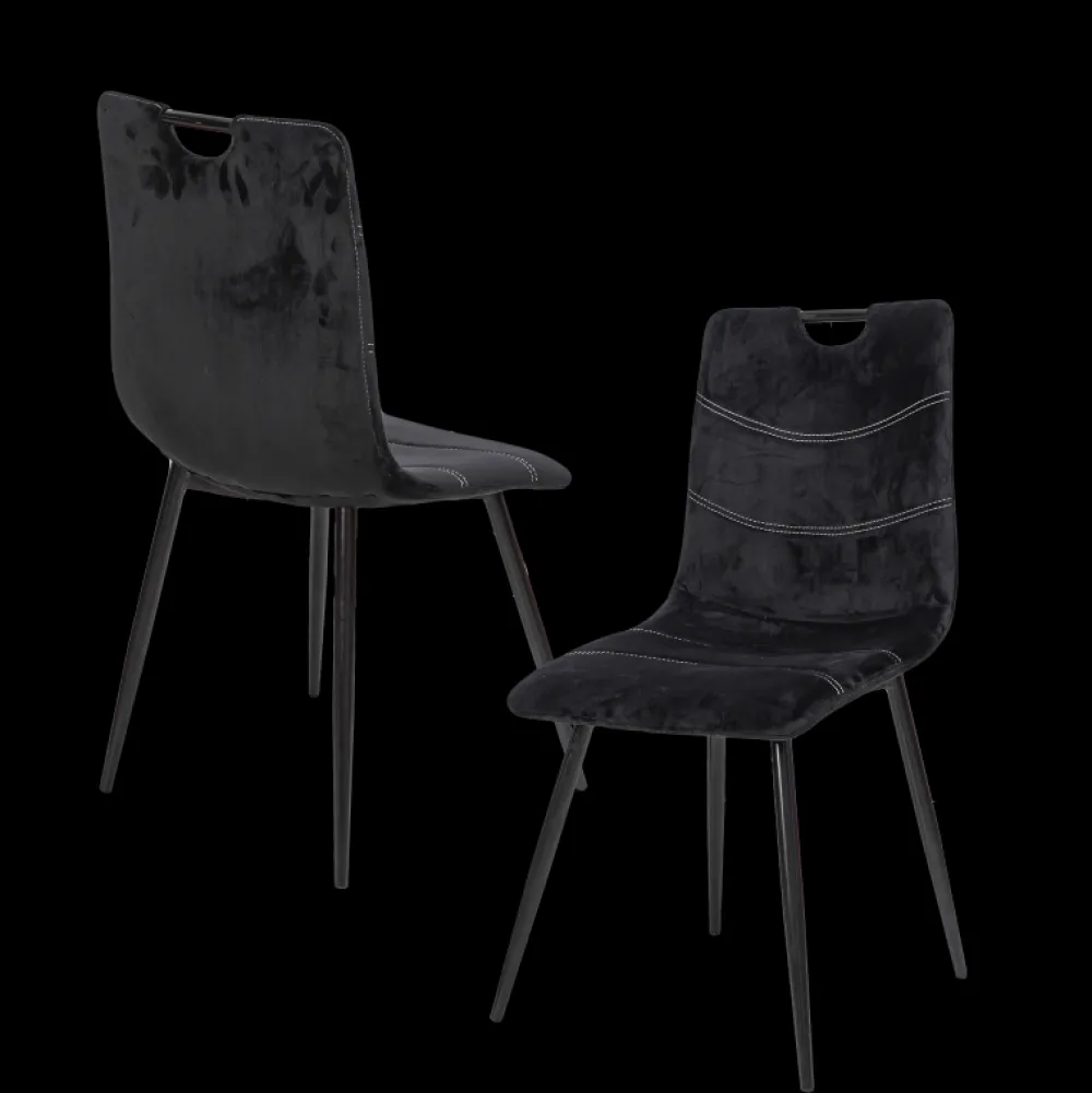 tyc__eetkamerstoel_s__sto_0.webp TYC - Eetkamerstoel S200 - Stof - Zwart Velvet - 45x90x55cm | Belga Meubelen Hot