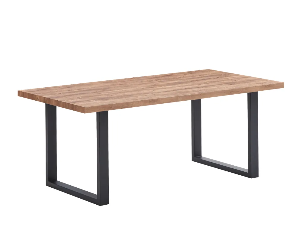 tyc__eettafel_orly__indus_0.webp TYC - Eettafel Orly - Industrieele Eik - U-poten - 2 afmetingen - 190/220x76x95cm | Belga Meubelen New