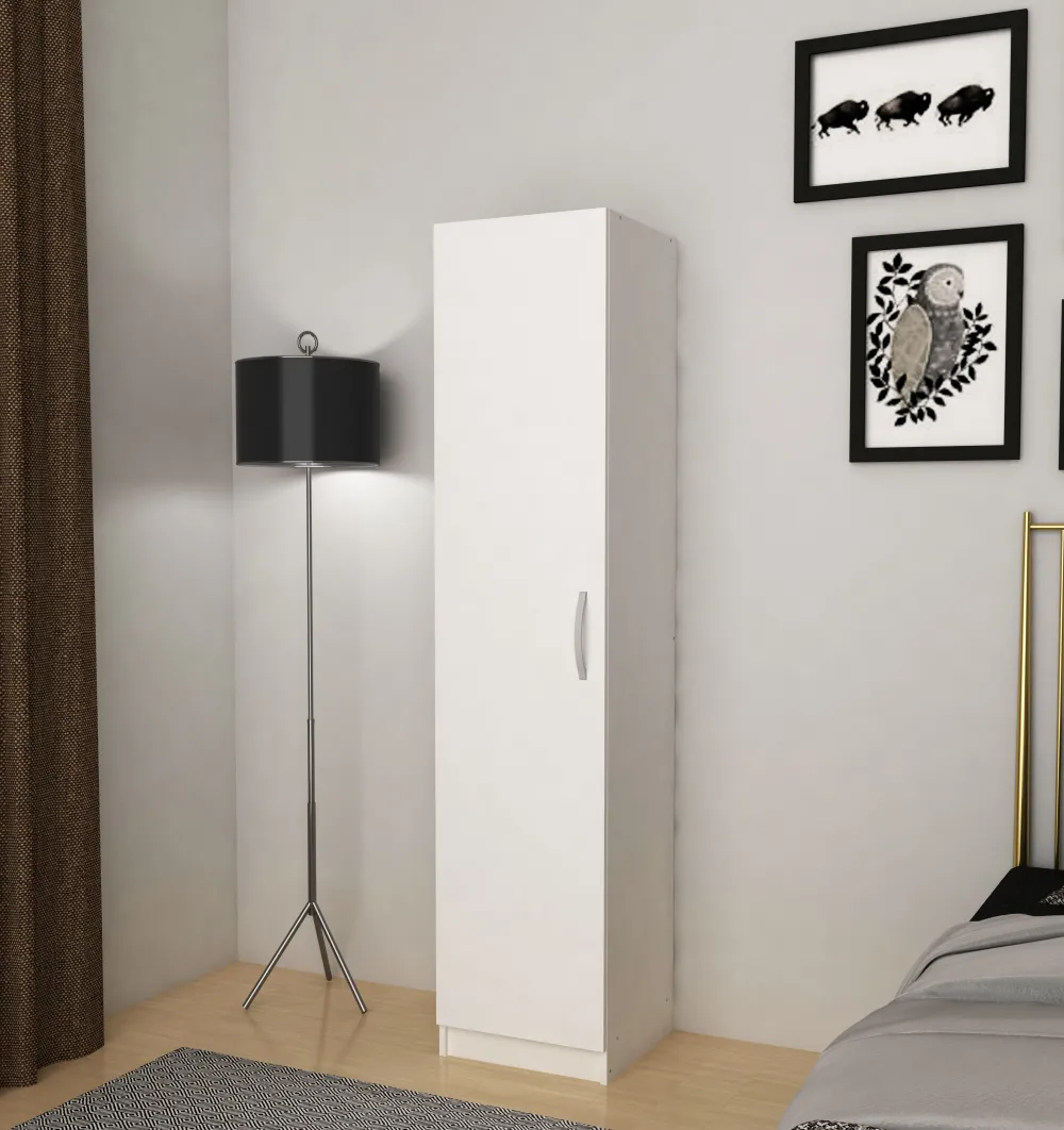 tyc__kleerkast__bergkast__0-1.webp TYC - Kleerkast - bergkast Elmo - 1-draaideur - Snow White - 40x180x40cm | Belga Meubelen Sale