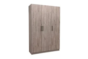 TYC - Kleerkast - bergkast Elmo - 3-draaideur - Grijze Eik - 120x180x40cm | Belga Meubelen Fashion