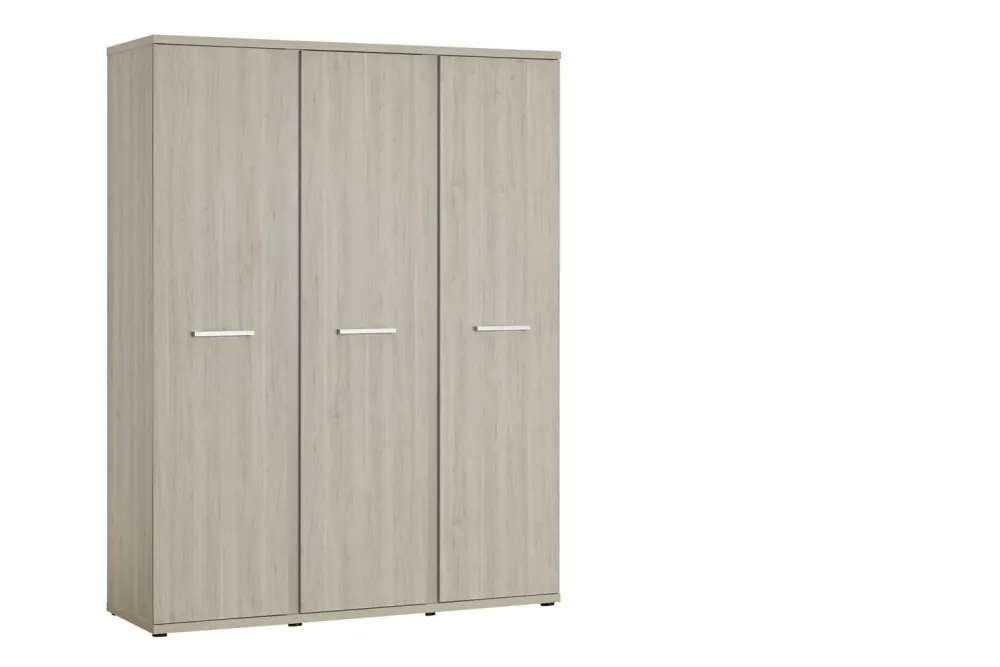 tyc__kleerkast_erika___dr_0.webp TYC - Kleerkast Erika - 3 Draaideuren - Licht Grijs Decor - 170x208x55cm | Belga Meubelen Clearance