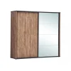 TYC - Kleerkast Octavia - 2 schuifdeuren - Donkere Eik - 220x214x60cm | Belga Meubelen Fashion