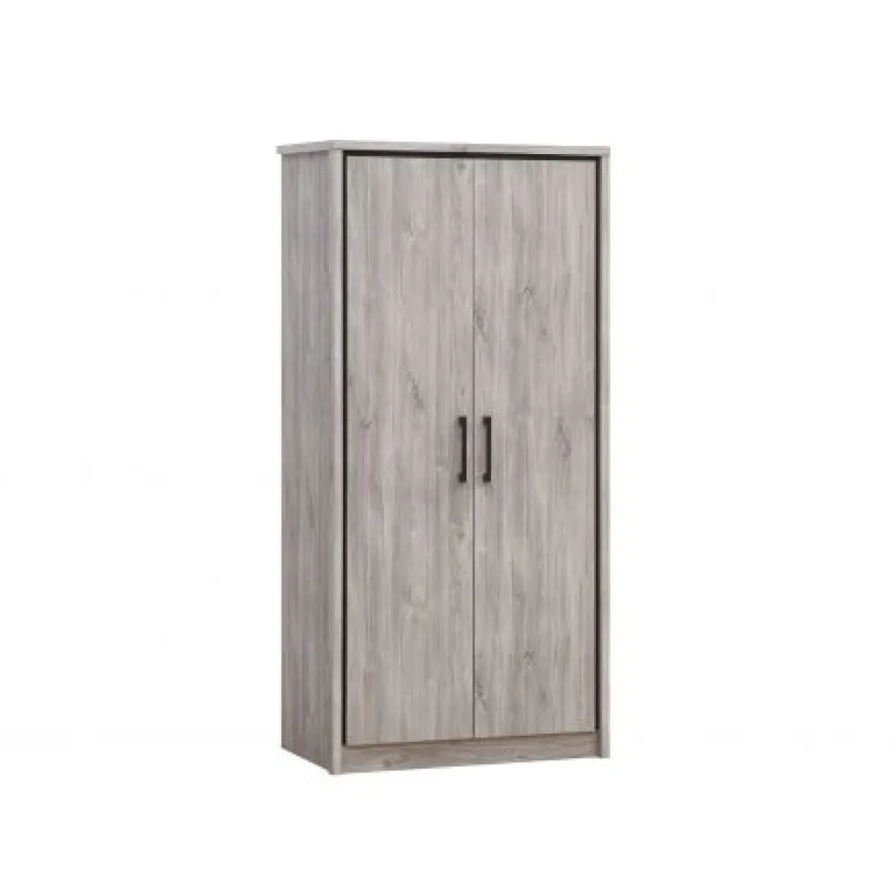 tyc__kleerkast_olympia____0-3.webp TYC - Kleerkast Olympia - 2 draaideuren - Grijze Eik - 100x208x55cm | Belga Meubelen Outlet