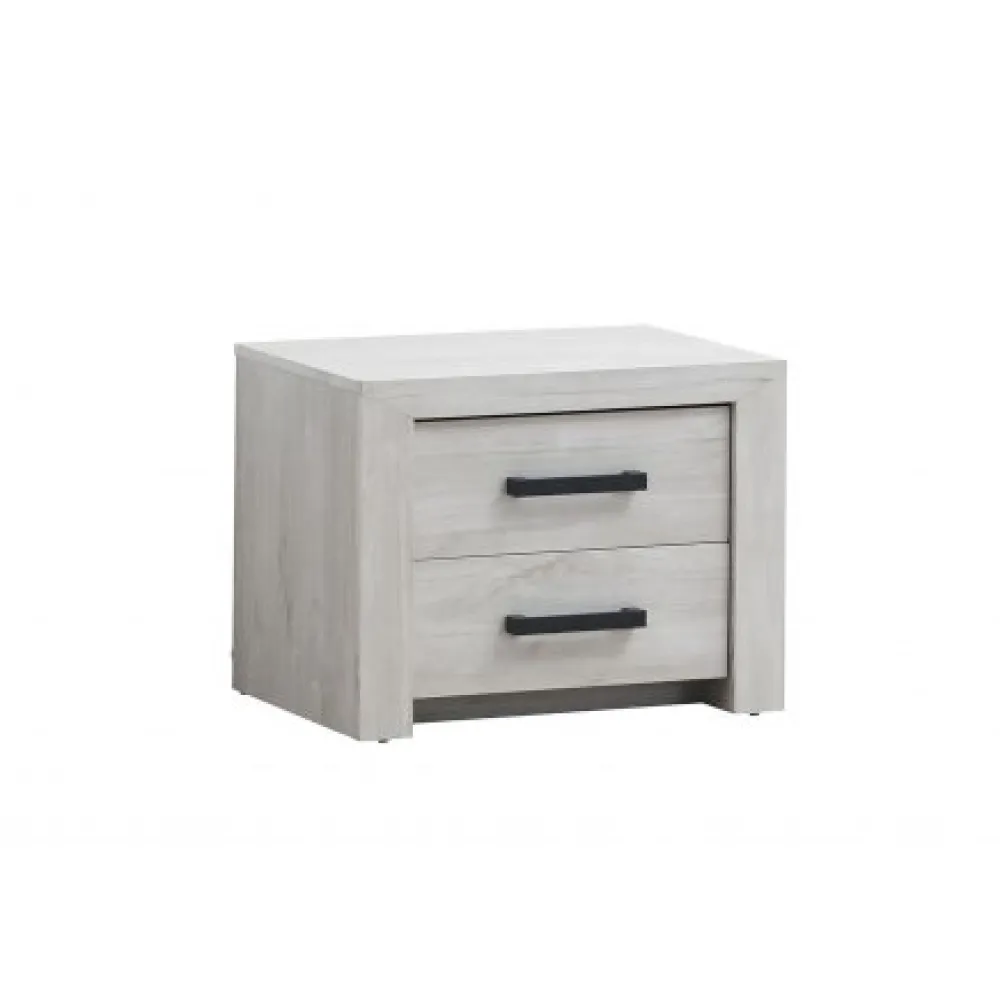 tyc__nachtkastje_ozark__w_0.webp TYC - Nachtkastje Ozark - Witte Eik - 58x45x45cm | Belga Meubelen Clearance