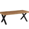 TYC - Salontafel Orly - Industri-le Eik - X-poten - 130x45x65cm | Belga Meubelen Discount