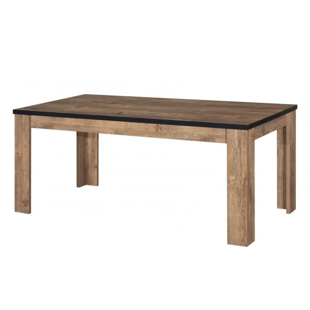 tyc__tafel_oscar__donkere_0.webp TYC - Tafel Oscar - Donkere Eik/Zwart - 180x75x90cm | Belga Meubelen New