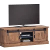 TYC - TV Odin - Accacia hout decor - Zwart beton elementen - 157x46x55cm | Belga Meubelen Clearance