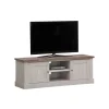 TYC - Tv-Meubel Oakley - Grijze Eik/Donkere Eik - 157x55x46cm | Belga Meubelen Hot