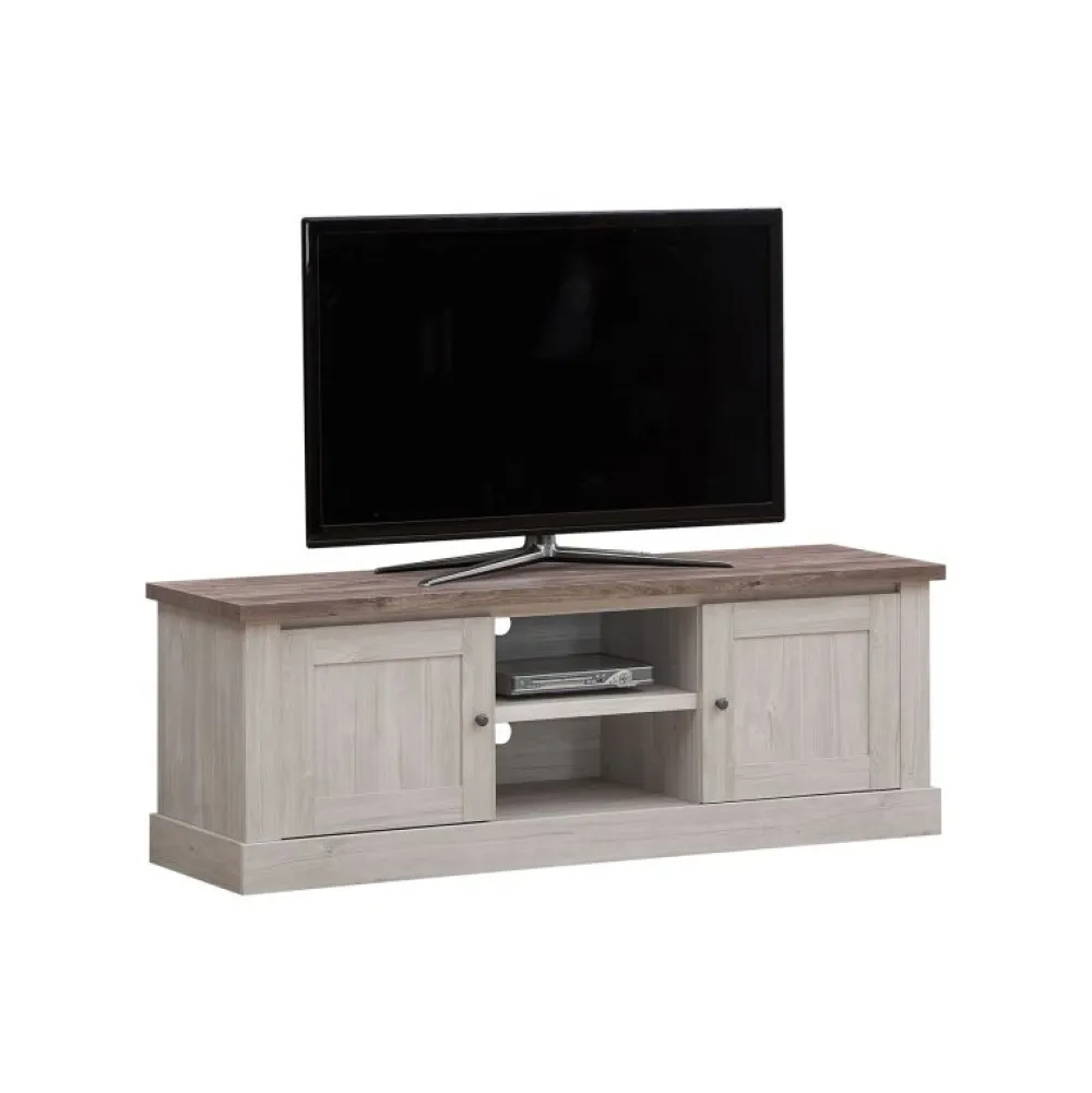 tyc__tvmeubel_oakley__gri_0.webp TYC - Tv-Meubel Oakley - Grijze Eik/Donkere Eik - 157x55x46cm | Belga Meubelen Hot