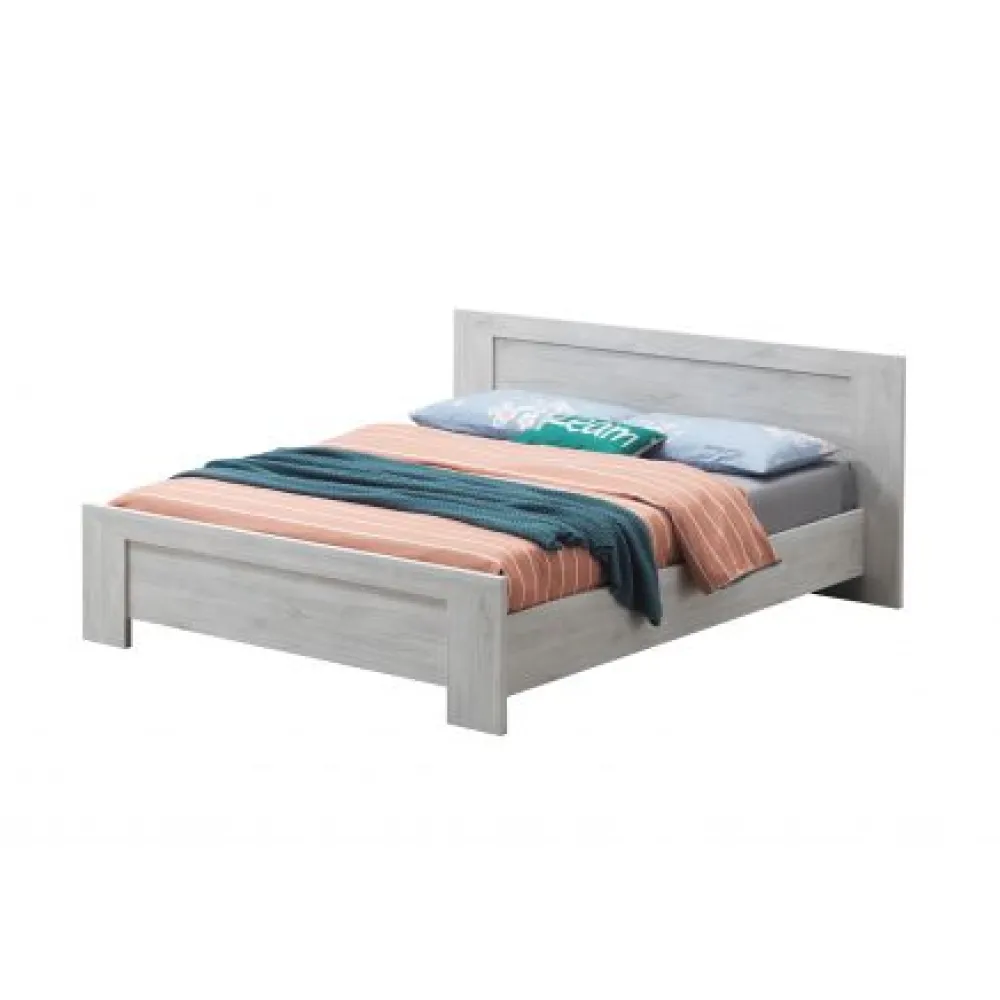 tyc__tweepersoonsbed_ozar_0-1.webp TYC - Tweepersoonsbed Ozark - Witte Eik - 160x88x200cm | Belga Meubelen Fashion