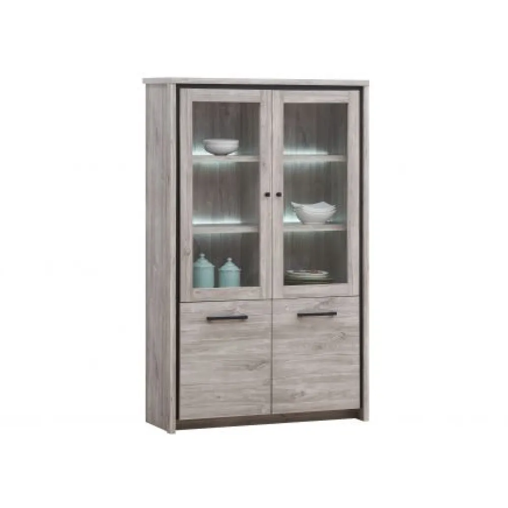 tyc__vitrine_olympia__gri_0.webp TYC - Vitrine Olympia - Grijze Eik - 115x180x40cm | Belga Meubelen Online