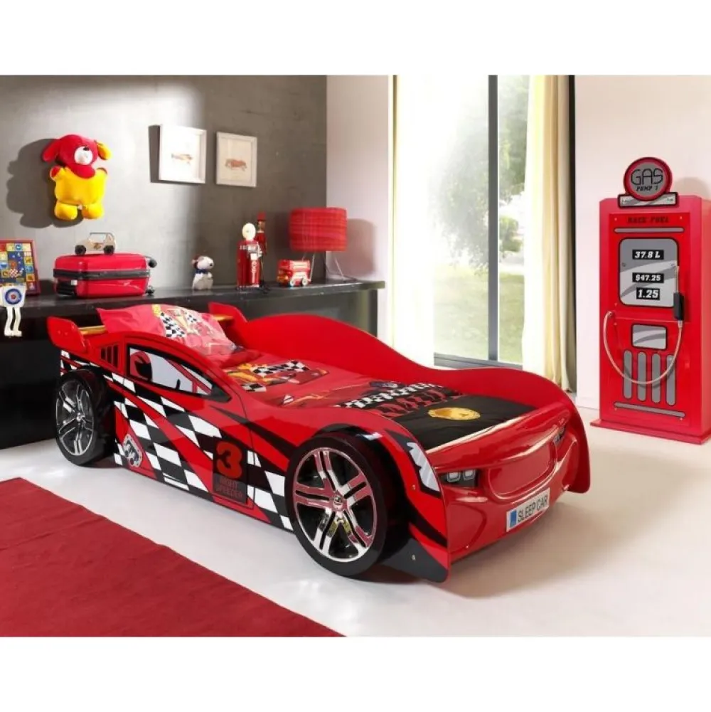 vipack__autobed_speeder___0.webp Vipack - Autobed Speeder - Rood - 90x70x200cm | Belga Meubelen Online