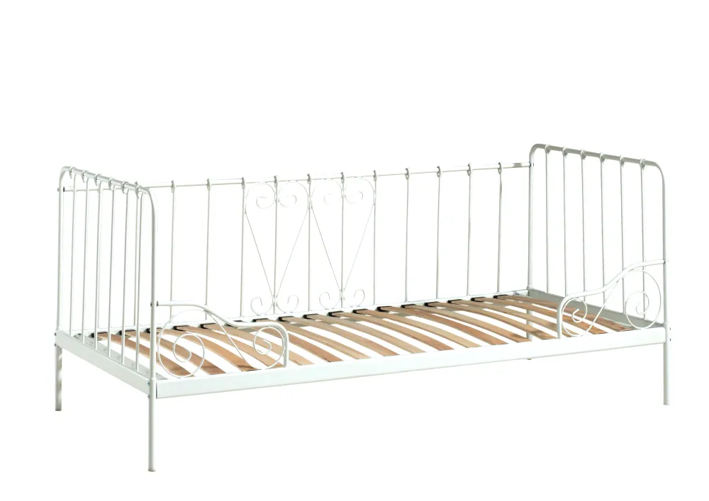 vipack__eenpersoonsbed_al_0-1.webp Vipack - Eenpersoonsbed Alice - ACKB9014 - Wit - 95,5x90,5x207,5cm | Belga Meubelen New