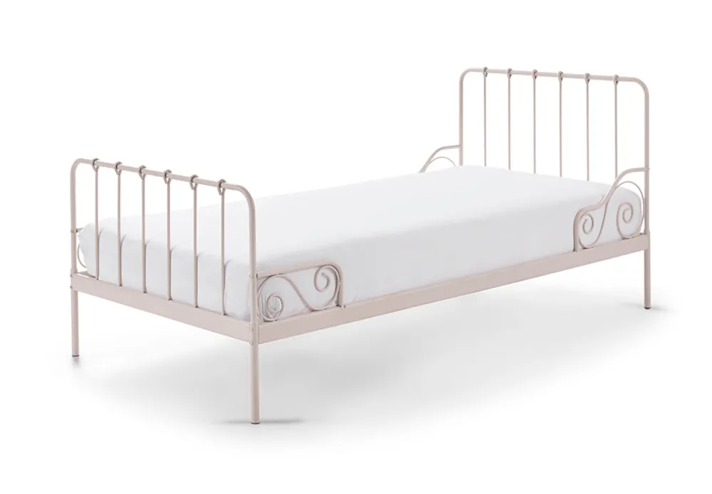 vipack__eenpersoonsbed_al_0-3.webp Vipack - Eenpersoonsbed Alice - ACBE9013 - Roze - 91x94x208cm | Belga Meubelen Discount