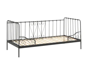 Vipack - Eenpersoonsbed Alice - ACKB9018 - Zwart - 95,5x90,5x207,5cm | Belga Meubelen Fashion
