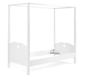 Vipack - Eenpersoonsbed Amori - AMHB9014 - Wit - 96x187,3x211,3cm | Belga Meubelen Best