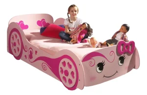 Vipack - Eenpersoonsbed Auto - SCLB200 - Roze - 101,4x68,3x200cm | Belga Meubelen Hot