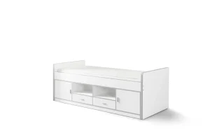 Vipack - Eenpersoonsbed Bonny - BONKB9014 - Wit - 97,5x78,5x207cm | Belga Meubelen Hot