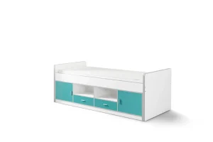Vipack - Eenpersoonsbed Bonny - BONKB9094 - Turquoise - 97,5x78,5x207cm | Belga Meubelen Discount