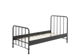 Vipack - Eenpersoonsbed Bronxx - BRBE9018 - Zwart - 98,5x110x208cm | Belga Meubelen Sale