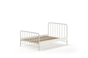 Vipack - Eenpersoonsbed Bronxx - BRBE1414 - Wit - 146,5x110x208cm | Belga Meubelen Best