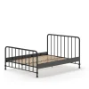 Vipack - Eenpersoonsbed Bronxx - BRBE1618 - Zwart - 166,5x110x208cm | Belga Meubelen Best
