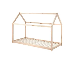 Vipack - Eenpersoonsbed Cabane - CABE9010 - Natuur - 98x142x206cm | Belga Meubelen Best