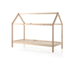 Vipack - Eenpersoonsbed Dallas - DALP9010 - Natuur - 98,4x159,5x208cm | Belga Meubelen Online