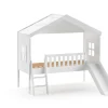 Vipack - Eenpersoonsbed Housebed - HBGB9014 - Wit - 191,8x201,8x213cm | Belga Meubelen New