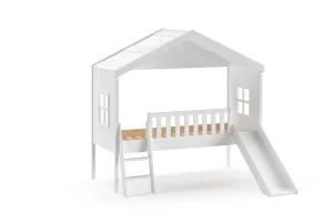 Vipack - Eenpersoonsbed Housebed - HBGB9014 - Wit - 191,8x201,8x213cm | Belga Meubelen New