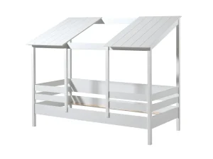 Vipack - Eenpersoonsbed Housebed - HB900914 - Wit - 106x174x214,2cm | Belga Meubelen Best