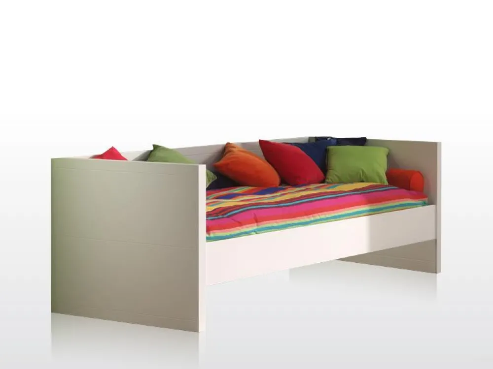vipack__eenpersoonsbed_la_0.webp Vipack - Eenpersoonsbed Lara - LAKB9014 - Wit - 96x76,5x200cm | Belga Meubelen Fashion