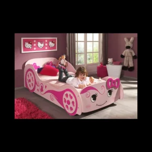 Vipack - Eenpersoonsbed Lili - Princess - Roze - 90x70x200cm | Belga Meubelen Clearance