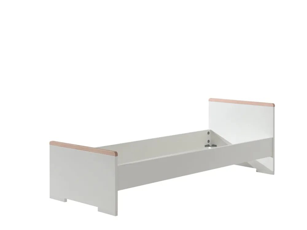 vipack__eenpersoonsbed_lo_0-1.webp Vipack - Eenpersoonsbed London - LDBE9014 - Wit - 97,5x76,1x200cm | Belga Meubelen Clearance
