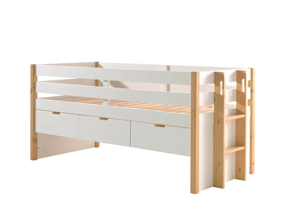 vipack__eenpersoonsbed_ma_0.webp Vipack - Eenpersoonsbed Margrit - MGKB9124 - Natuur/Wit - 98,2x100x200cm | Belga Meubelen Fashion