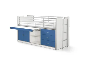 Vipack - Halfhoogslaper Bonny - BONHS9507 - Blauw - 96x116x207cm | Belga Meubelen Best