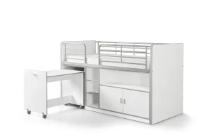 Vipack - Halfhoogslaper Bonny - BONHS9114 - Wit - 96x121x207cm | Belga Meubelen Clearance